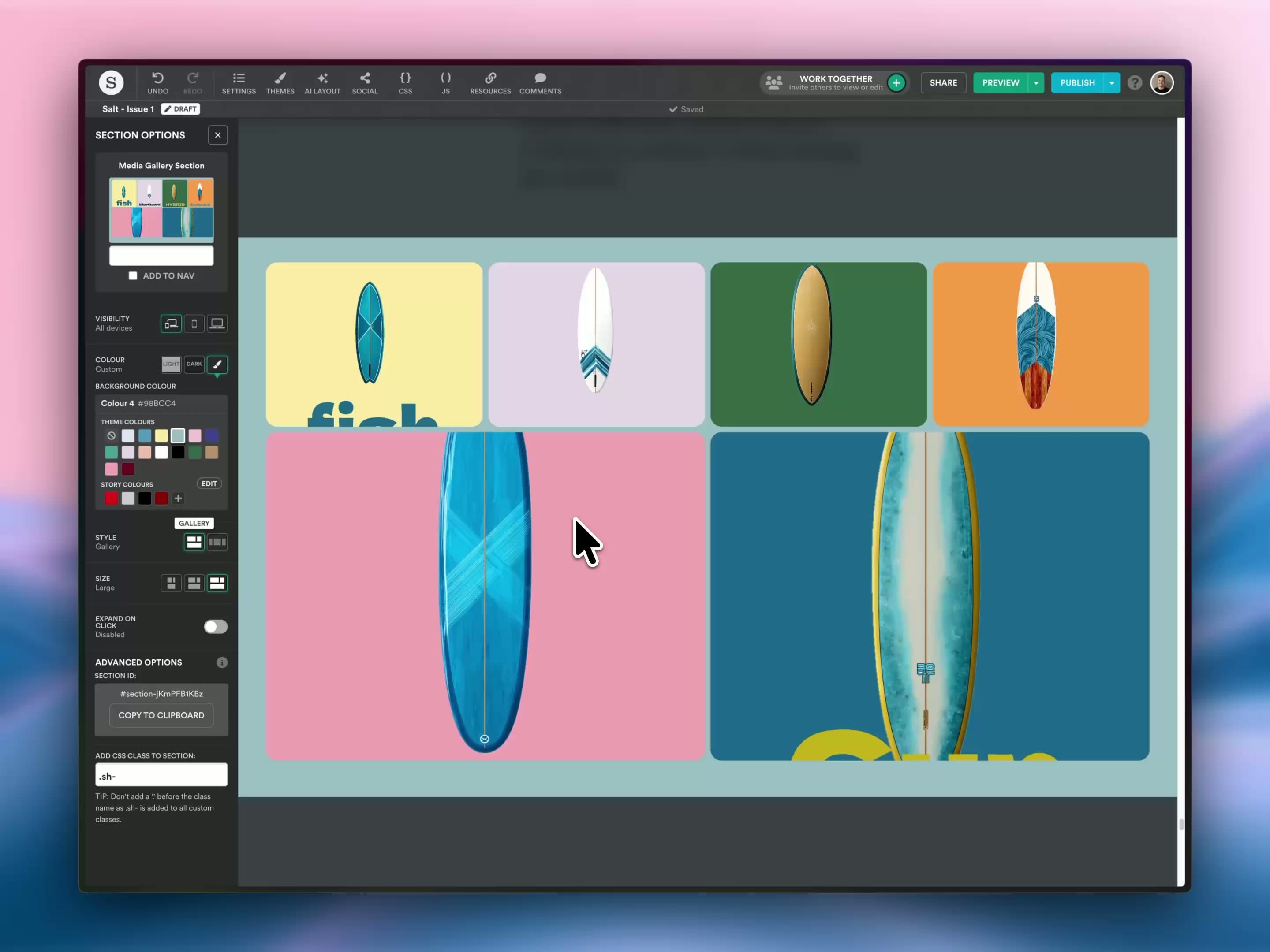 Media Gallery carousel